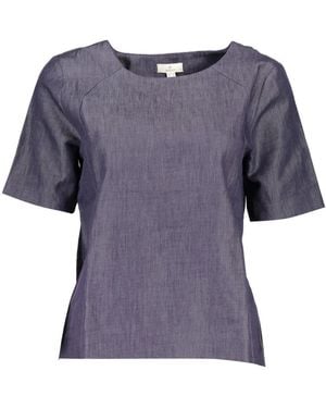GANT Overhemden ,Blauw ,T-Shirts - Paars