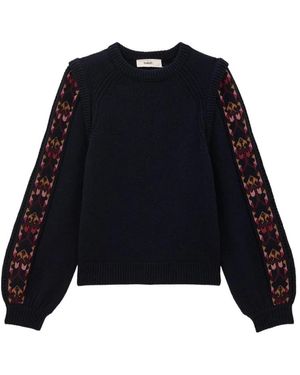 Ba&sh Truien & Vesten ,Blauw ,Wol Elda Pullover - Zwart