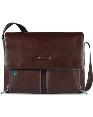 Piquadro Stilvolle leder-schultertasche - Braun