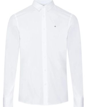 Calvin Klein Casual Shirts - White