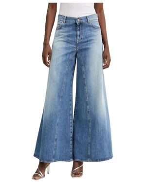 Pinko Winona Wide Leg Jeans - Blauw