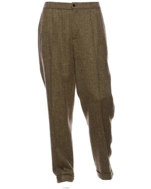 Cellar Door Straight Trousers - Green