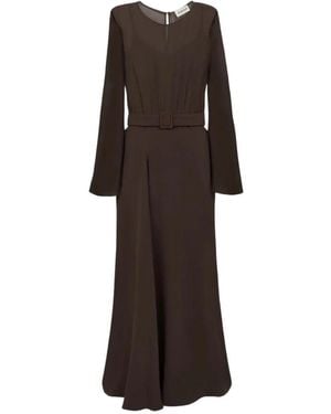P.A.R.O.S.H. Maxi Dresses - Brown