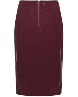 Self-Portrait Pencil Skirt - Paars