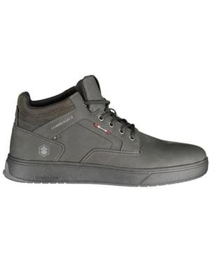 Lumberjack Schoenen ,Zwart ,Polyester Polyester Sneaker Met Gedempte Zool