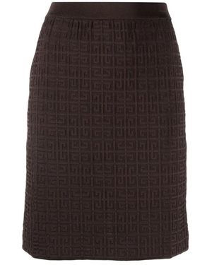 Givenchy 4G-Motiv Strickrock - Braun