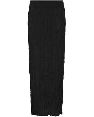 Heartmade Eleganter Maxi Rock - Schwarz