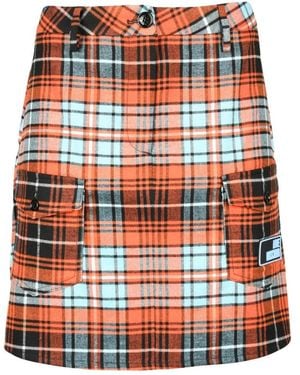 Love Moschino Elegante Gonna De Tela Elástica, Mujer, Talla - Rojo