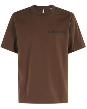 sunflower Bruine Master Logo T-Shirt Met Crew Neck