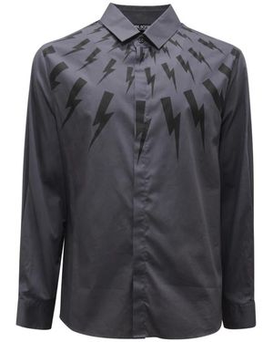 Neil Barrett Casual Shirts - Grey