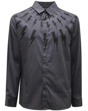 Neil Barrett Casual Shirts - Grey