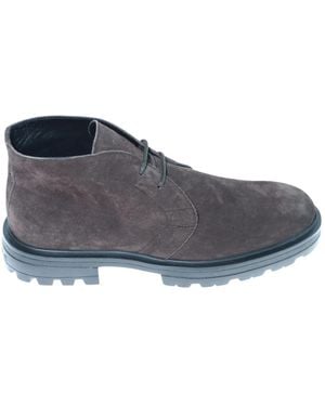 Hogan Lace-Up Boots - Gray