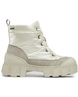Caprice Lace-Up Boots - Grey