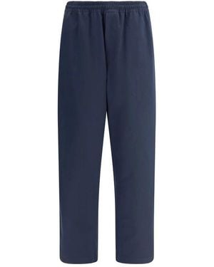 Prada Baumwollhose Mit Kordelzug - Blau