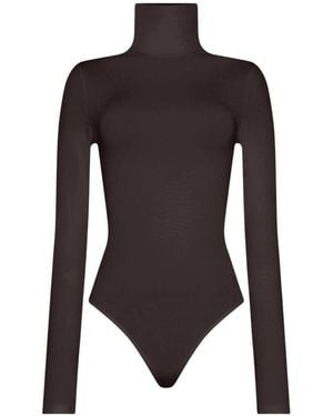 Wolford Tops ,Bruin ,Katoen Colorado String Body