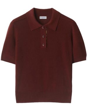 Burberry Polo Shirts - Rojo