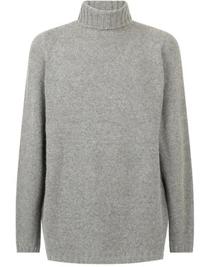 Lardini Grijze Gebreide Coltrui - Grijs