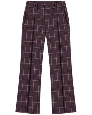 Marella Straight Trousers - Morado