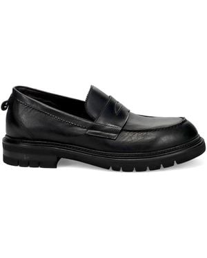 Calpierre Schoenen ,Zwart ,Leer Platte Schoenen Zwart
