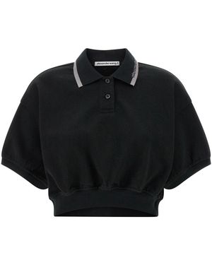 T By Alexander Wang Polo Shirts - Black