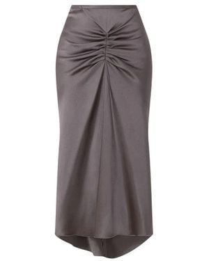 Victoria Beckham Midi Skirts - Brown