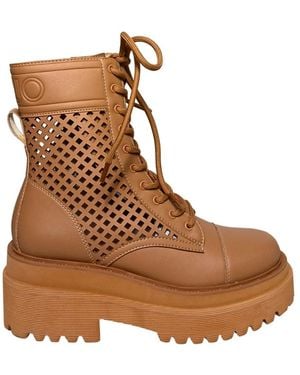 Liu Jo Lace-Up Boots - Brown