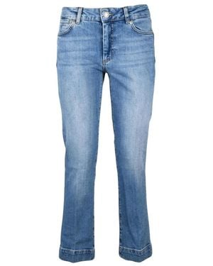 Sportmax Cropped Jeans - Bleu