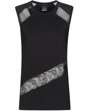 Pinko Sleeveless Tops - Black