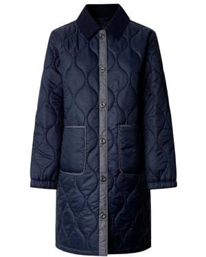 Pepe Jeans Lange Steppjacke - Blau