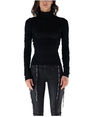 Vetements Long Sleeve Tops - Black