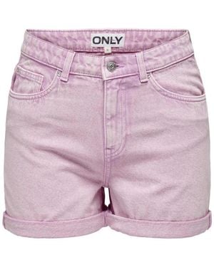 ONLY Denim Shorts - Pink