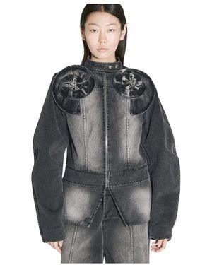 FIDAN NOVRUZOVA Denim Jackets - Gris
