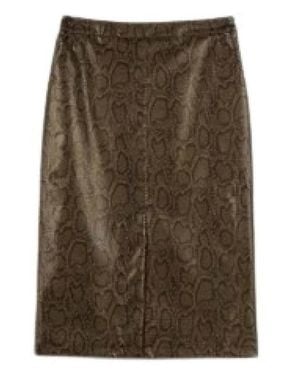 Twinset Rokken ,Bruin ,Midi Rok - Groen
