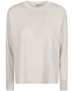 Max Mara Truien & Vesten ,Wit ,Trui Met Zijsplit