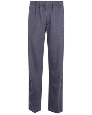 Lardini Broeken ,Grijs ,Straight Broeken - Blauw