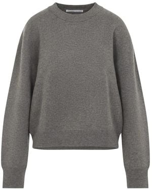Studio Nicholson Truien & Vesten ,Grijs ,Wol Morina Crew Neck Jumper
