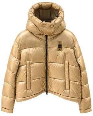 Blauer Jassen ,Leer Gloria Jacket - Metallic