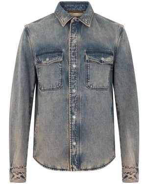 Moorer Denim Shirts - Blue