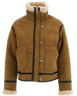 Stand Studio Faux Fur & Shearling Jackets - Green