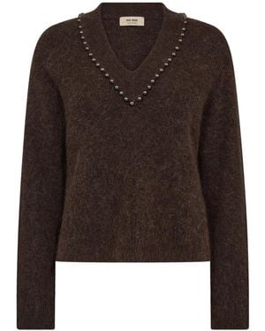 Mos Mosh V-Neck Knitwear - Marrón