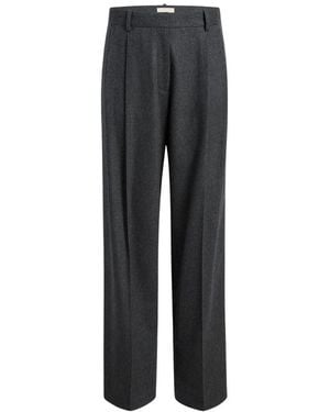 KHAITE Straight Trousers - Grey
