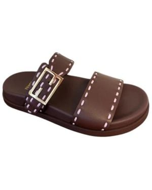 Fendi Sliders - Brown