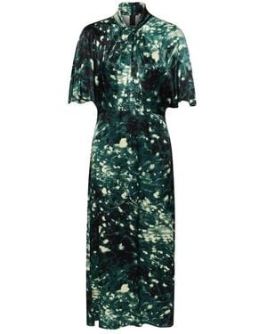 Soaked In Luxury Midi Dresses - Green