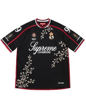 Supreme Floral Soccer Jersey - Schwarz
