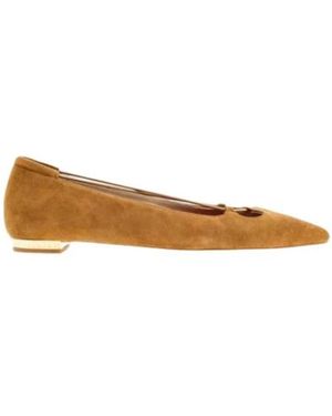 Carolina Herrera Ballerinas - Brown