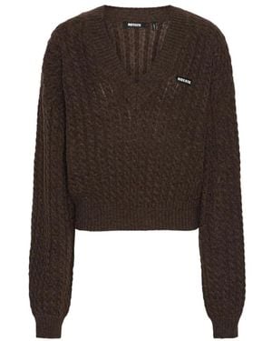 ROTATE BIRGER CHRISTENSEN V-Neck Strickware - Braun