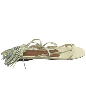 L'Autre Chose Flat Sandals - White