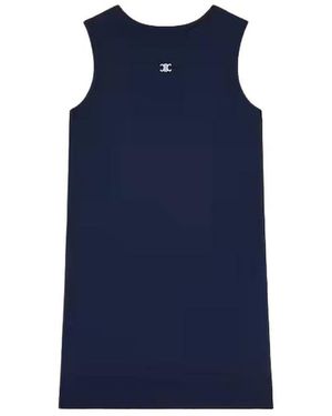 Celine Mini-Kleid Aus Feiner Wolle - Blau