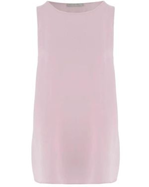 Allude Tops ,Roze ,Stretch Zijden Top