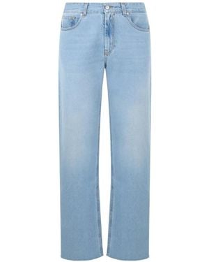Gcds Straight Fit Jeans - Blue